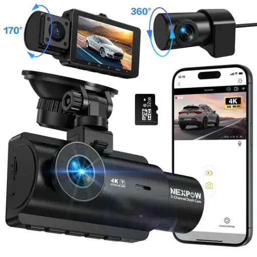4K WiFi Dashcam Front and Rear Lens in Kenya.webp