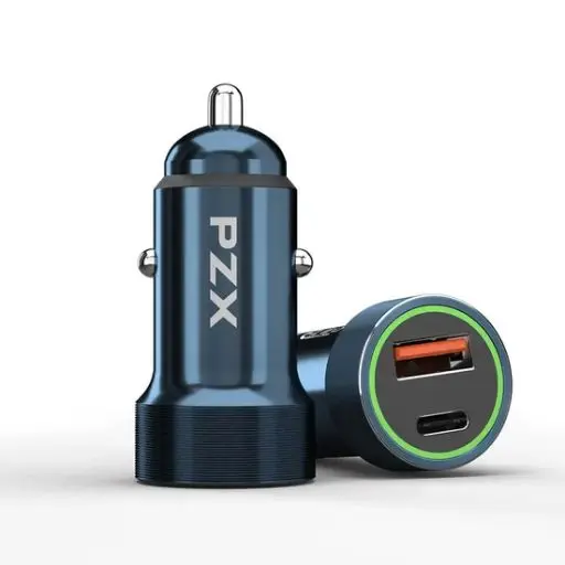 PZX 20W Fast Car Charger Dual USB Type C Adapter PD QC 5.0 C916.webp